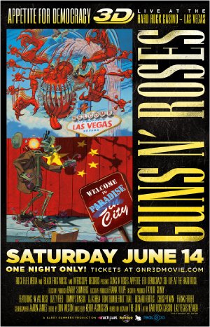 Guns N' Roses Appetite For Democracy 3d Live At Hard Rock Las Vegas